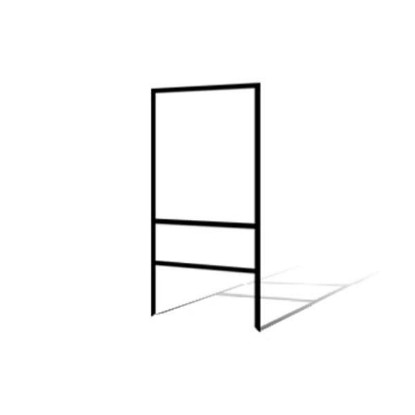 Picture of 24"h x 18"w Metal Frame - 1 rider (Black)