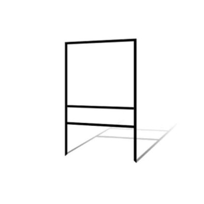 Picture of 24"h x 24"w Metal Frame  - 1 rider (Black)