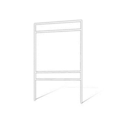 Picture of 18"h x 24"w Metal Frame - 2 riders (White)