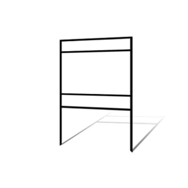 Picture of 18"h x 30"w Metal Frame - 2 riders (Black)