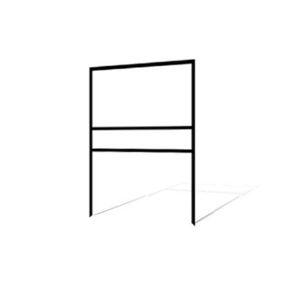 Picture of 24"h x 30"w Metal Frame - 1 rider (Black)