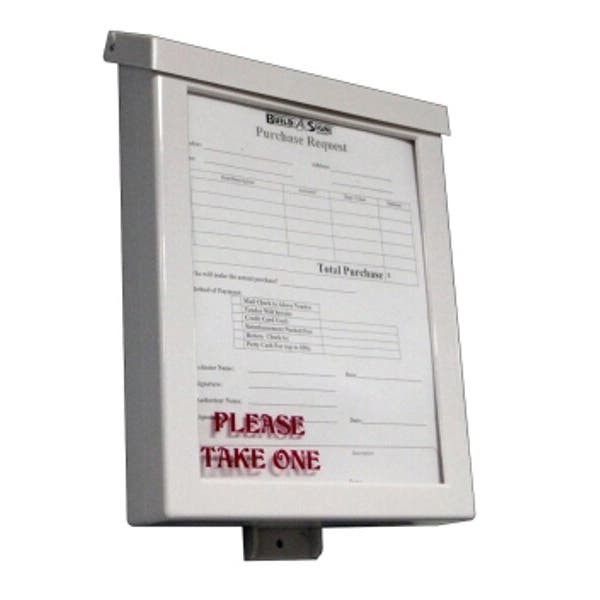 Picture of Brochure Box With Business Card Holder (White)