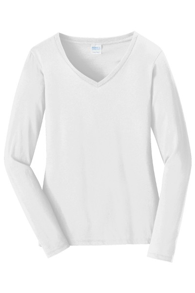 Picture of Port & Company® Women’s Long Sleeve Fan Favorite V-Neck