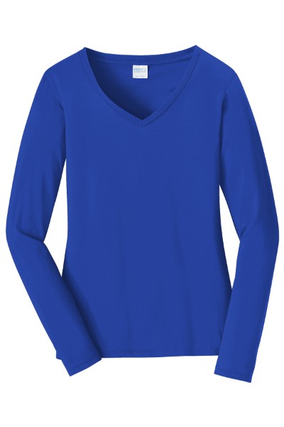 Picture of Port & Company® Women’s Long Sleeve Fan Favorite V-Neck