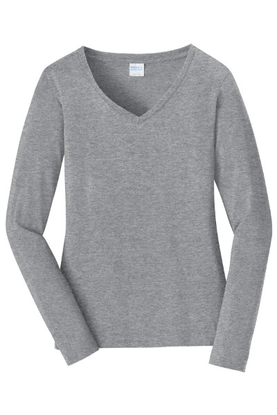 Picture of Port & Company® Women’s Long Sleeve Fan Favorite V-Neck