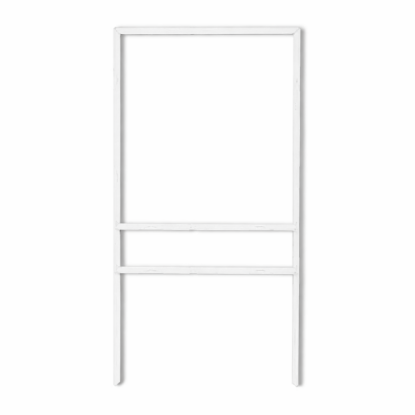 Picture of 30"h x 24"w Metal Frame - 1 rider (White)