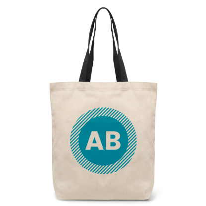 Picture of Tonga - 5 oz Natural Cotton Tote w/ Color Straps