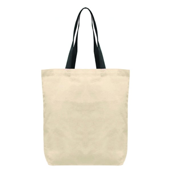 Picture of Tonga - 5 oz Natural Cotton Tote w/ Color Straps