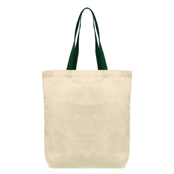Picture of Tonga - 5 oz Natural Cotton Tote w/ Color Straps