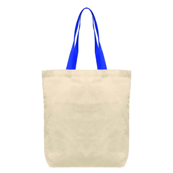 Picture of Tonga - 5 oz Natural Cotton Tote w/ Color Straps