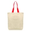 Picture of Tonga - 5 oz Natural Cotton Tote w/ Color Straps