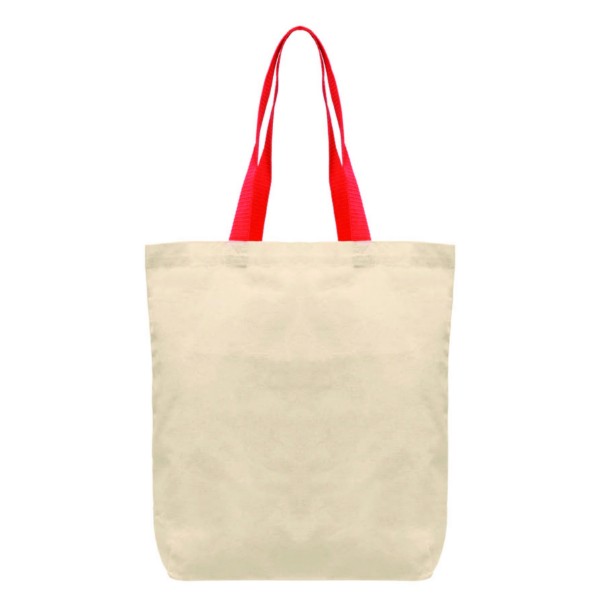 Picture of Tonga - 5 oz Natural Cotton Tote w/ Color Straps