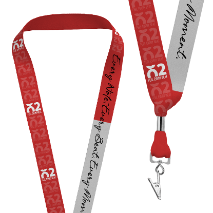 Picture of Sublimated Lanyard with Swivel Bulldog Clip Attachment