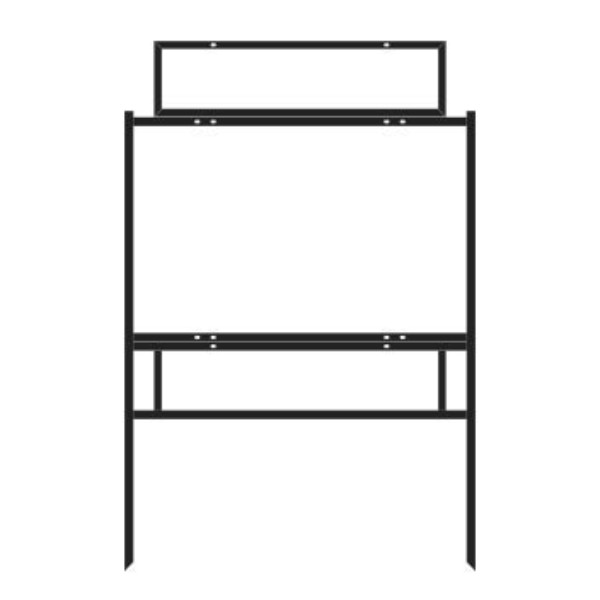 Picture of 18"h x 30"w Metal Frame - 2 riders (24" rider) (Black)