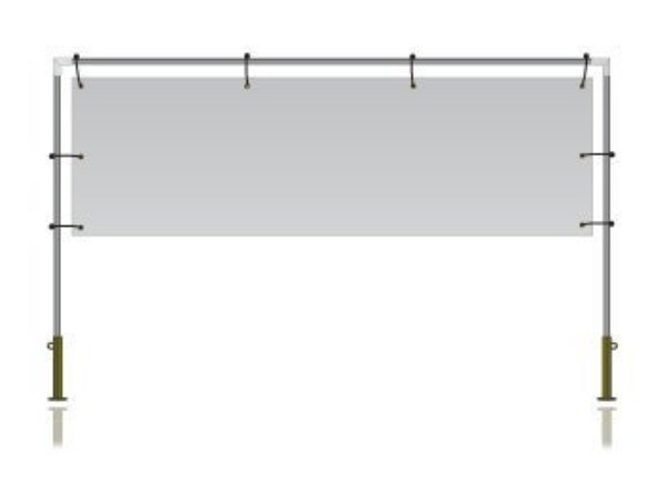 Picture of 12' In-Ground Banner Frame