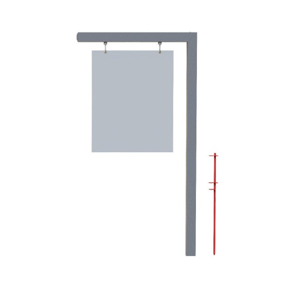 Picture of Uptown Aluminum Post - Grey