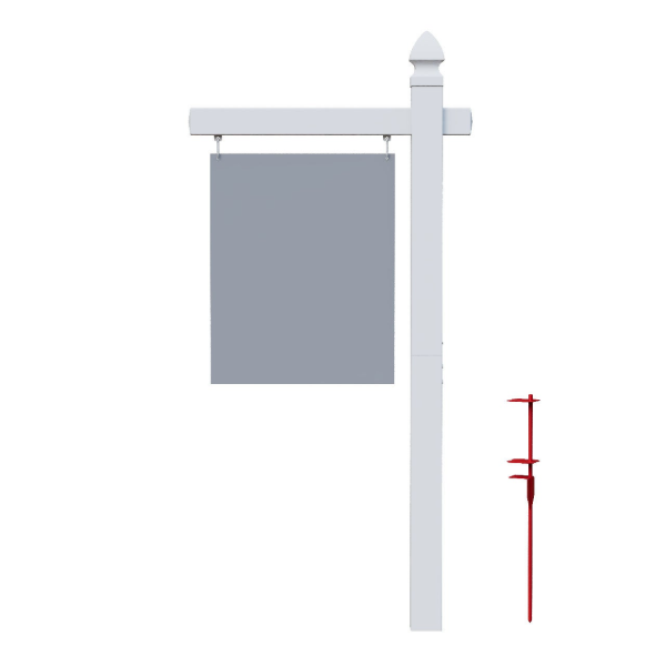 Picture of Vinyl Real Estate Post (2-Piece) - Gothic Cap - Long